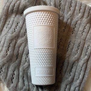 DIXXON White Studded Tumbler NO STRAW